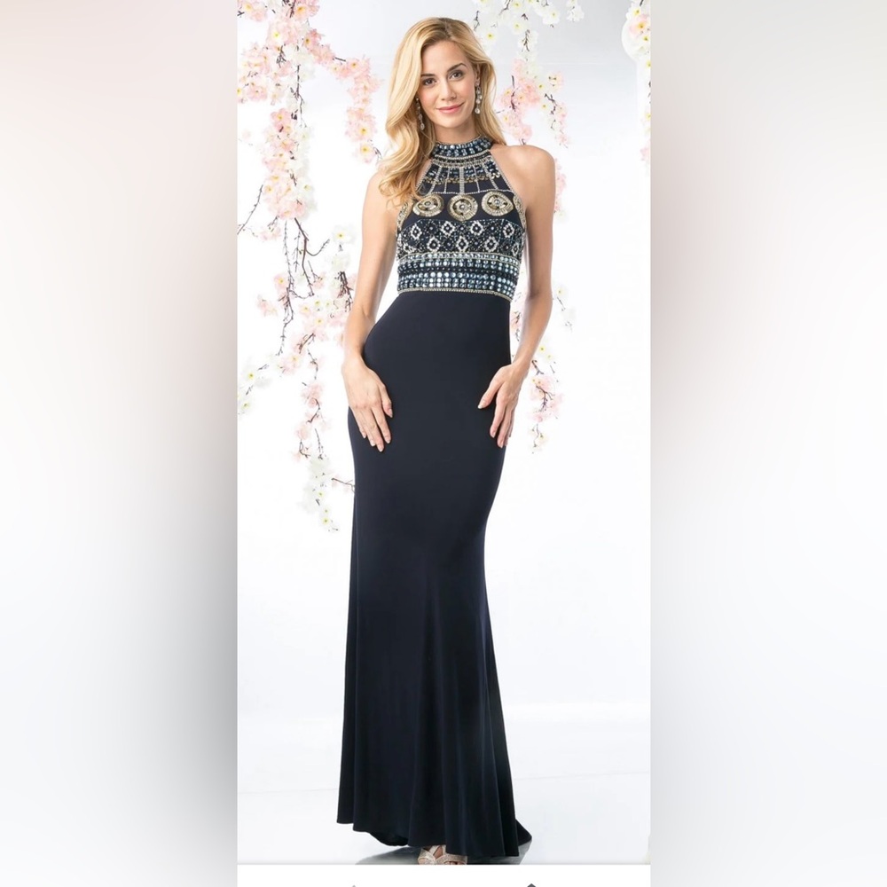Beautiful prom dress (Navy Blue)